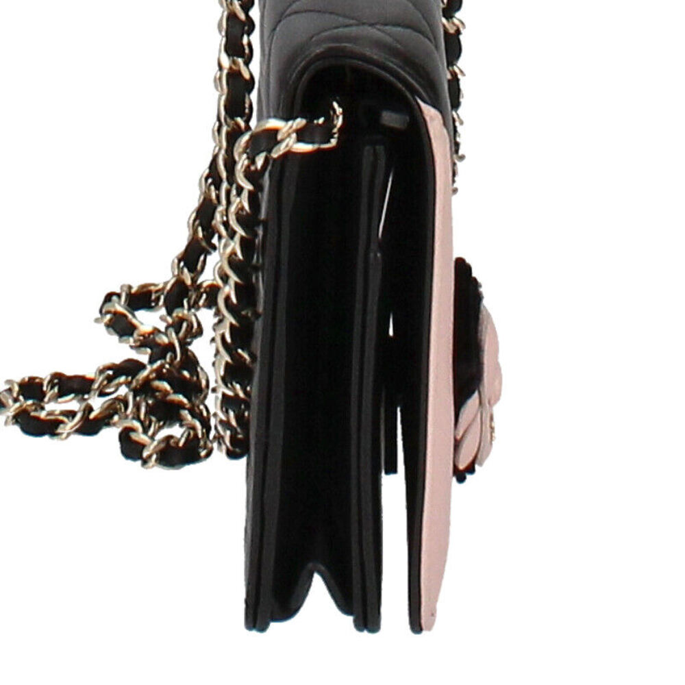 Chanel Matelasse Camellia Chain Wallet #140902C23B - Picture 5 of 9